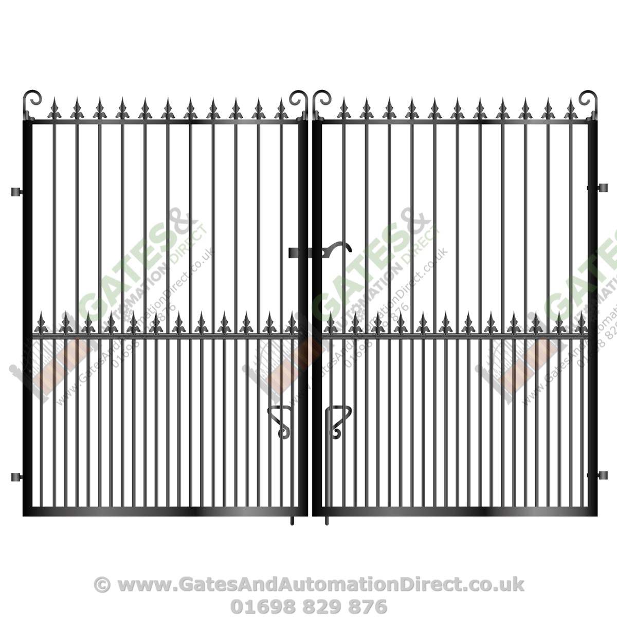 Tall Metal Driveway Gate 010 Gates & Automation Direct