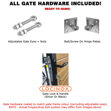 gate hardware included new ped tall side gate
