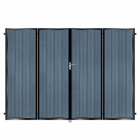 mcadam bi fold composite driveway gate