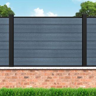 next gen composite fencing wall top kit 7016 anthracite grey