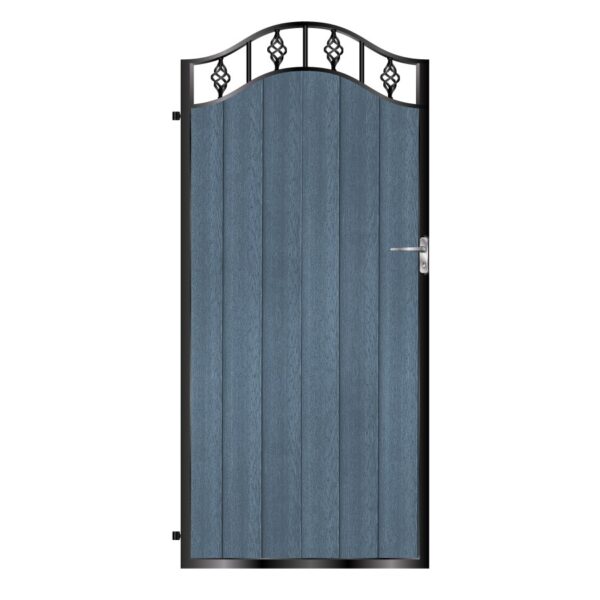 Campbell Tall Composite Side Gate - 7016 Anthracite Grey_c