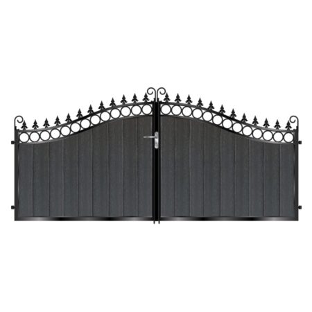 MacMillan Short Composite Driveway Gate - Black_c