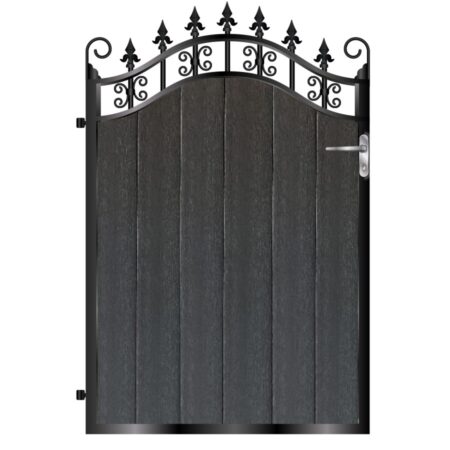 Menzies Composite Garden Gate - Black_c