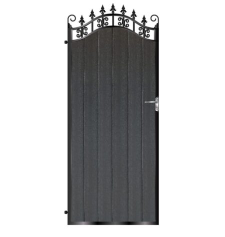 Menzies Tall Composite Side Gate - Black_c