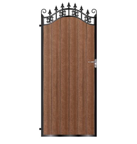 Menzies Tall Composite Side Gate - Mahogany - Dark Brown_c