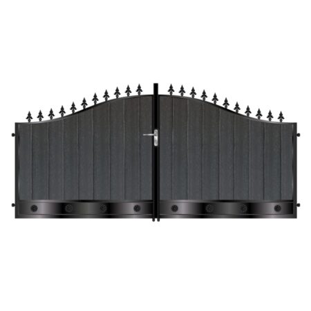 Richardson Short Composite Driveway Gate - Black_c