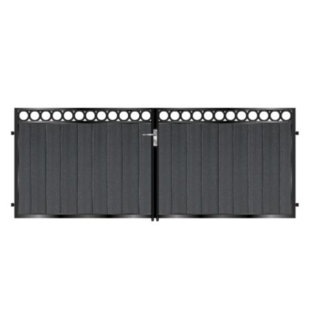 Sinclair Short Composite Driveway Gate - Black_c