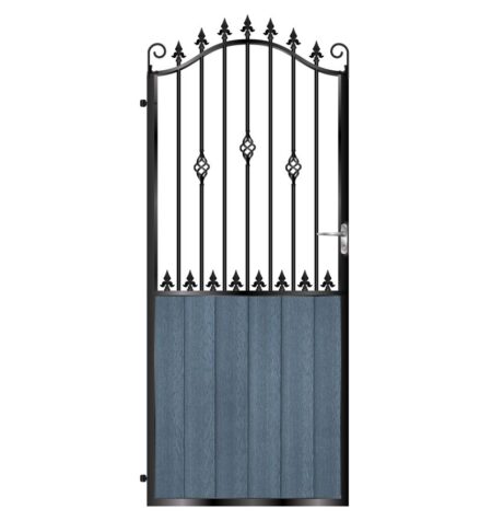 Walker Tall Composite Side Gate - 7016 Anthracite Grey_c