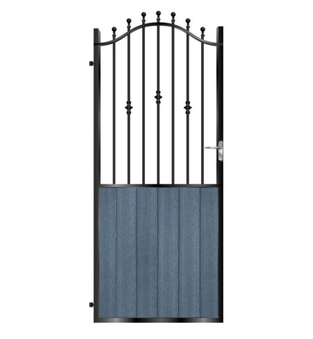 Wallace Tall Composite Side Gate - 7016 Anthracite Grey_c