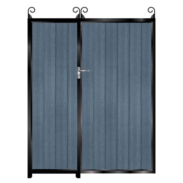 Armstrong Tall Composite Side Gates & Fixed Panel - 7016 Anthracite Grey_c