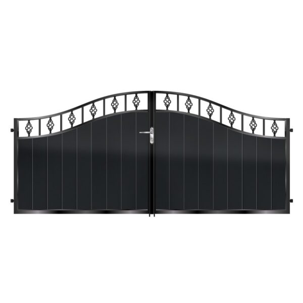 Campbell Short Aluminium Driveway Gate - Black_c