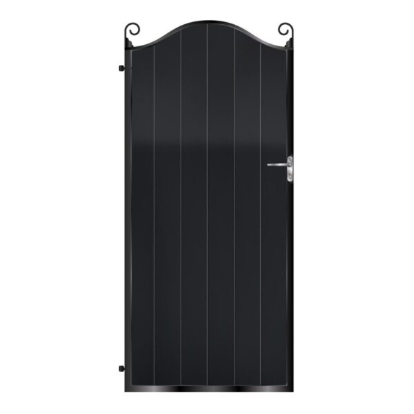 Donaldson Tall Aluminium Side Gate - Black_c