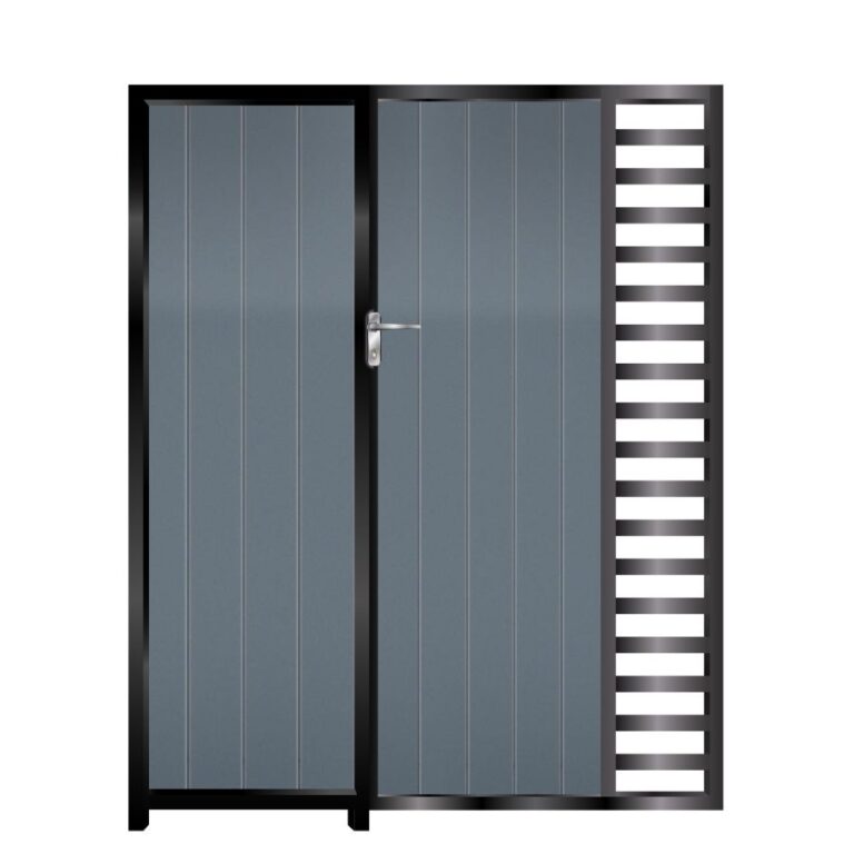 Edwards Tall Aluminium Side Gate With Panel - Gates & Automation Direct