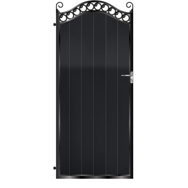 Farquhar Tall Aluminium Side Gate - Black_c