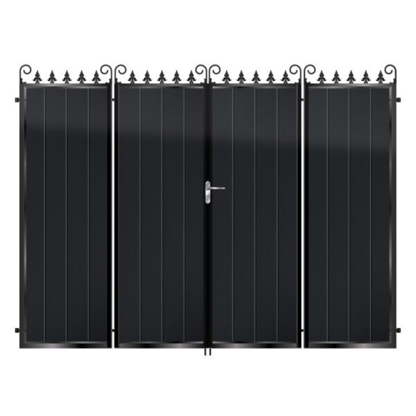 Fraser Aluminium Bi Fold Gate - Black_c