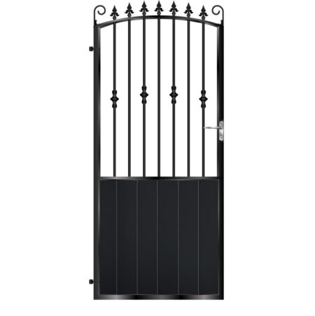 Jones Tall Aluminium Side Gate - Black_c