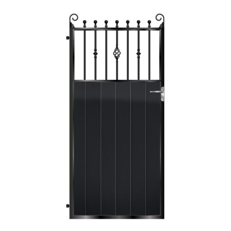 Lindsay Tall Aluminium Side Gate - Black_c