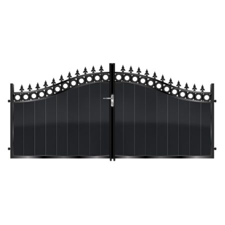 MacGregor Short Aluminium Driveway Gate - Black_c