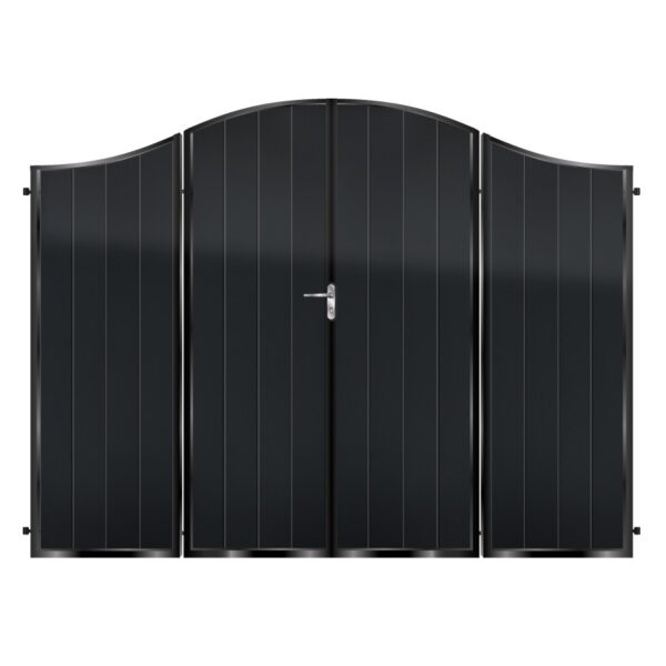 MacKenzie Aluminium Bi Fold Gate - Black_c