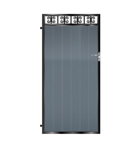 MacKintosh Tall Aluminium Side Gate - 7016 Anthracite Grey_c