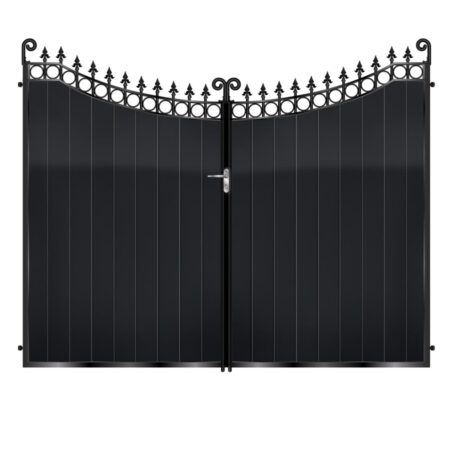 MacLeod Tall Aluminium Driveway Gate - Black_c