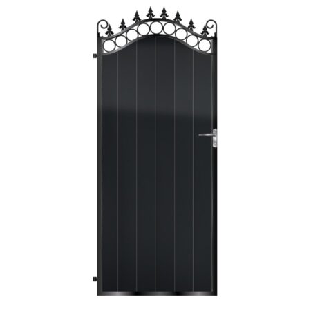 MacMillan Tall Aluminium Side Gate - Black_c