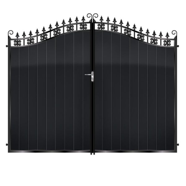 Menzies Tall Aluminium Driveway Gate - Black_c