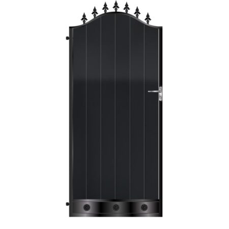 Richardson Tall Aluminium Side Gate - Black_c