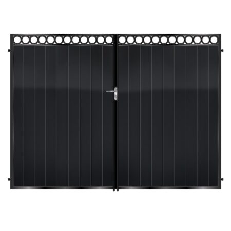 Sinclair Tall Aluminium Driveway Gate - Black_c