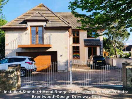 Standard Metal Range - Brentwood SMR Driveway Gates c