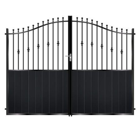 Wallace Tall Aluminium Driveway Gate - Black_c