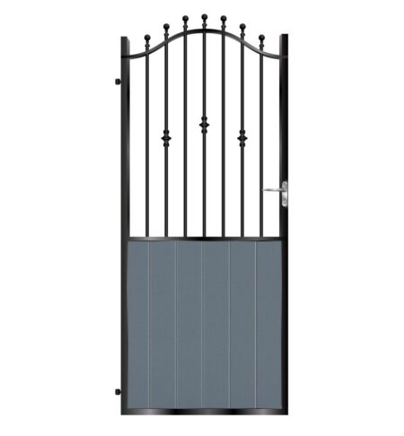 Wallace Tall Aluminium Side Gate - 7016 Anthracite Grey_c