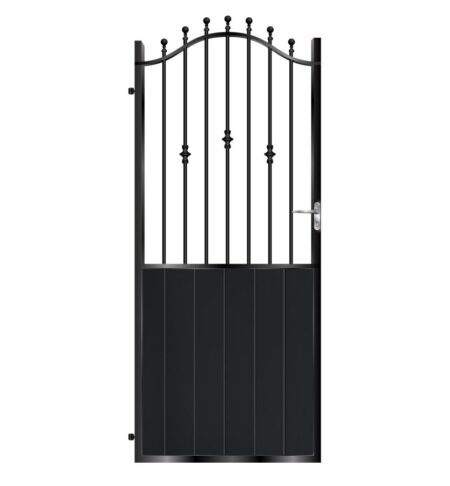 Wallace Tall Aluminium Side Gate - Black_c