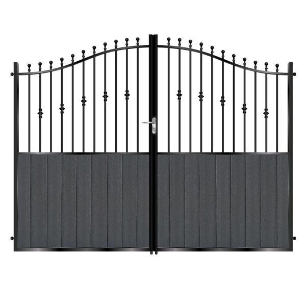 Wallace Tall Composite Driveway Gate - Black_c
