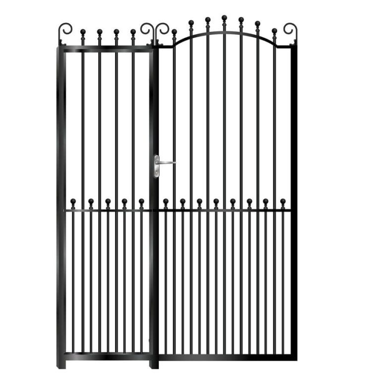 Panel Gate With Posts Bletchley Tall Metal Side Gate With Panel - Gates & Automation Direct
