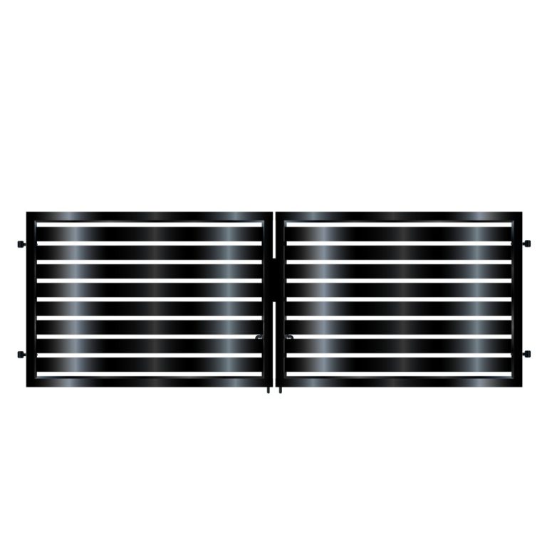 Pinnacle Short Modern Metal Driveway Gate - Gates & Automation Direct