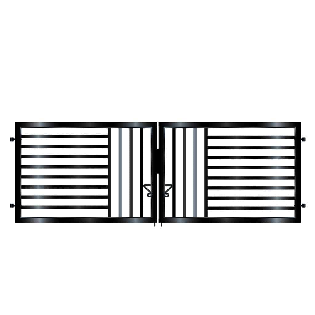 Vector Short Modern Metal Driveway Gate - Gates & Automation Direct
