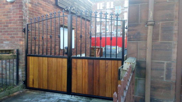 Metal Framed Half Timber Driveway Gates
